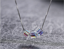 Load image into Gallery viewer, Unicorn AB Crystal Necklace - 925 Sterling Silver